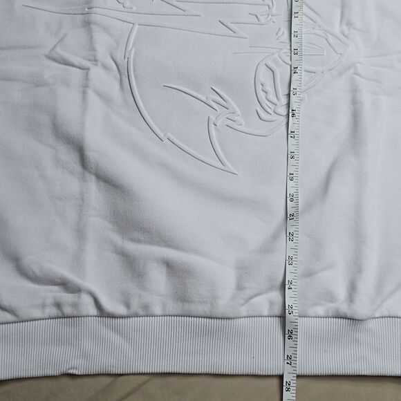 683 NWT MR BEAST EMBOSSED PANTHER CREWNECK SWEATSHIRT - WHITE LARGE - Picture 7 of 9